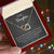 To My Daughter - My Love Will Follow You Wherever You Go - Interlocking Heart Necklace Interlocking Hearts Necklace
