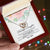 To My Beautiful Daughter - Luxurious Interlocking Hearts Cube - So91 Interlocking Hearts Necklace