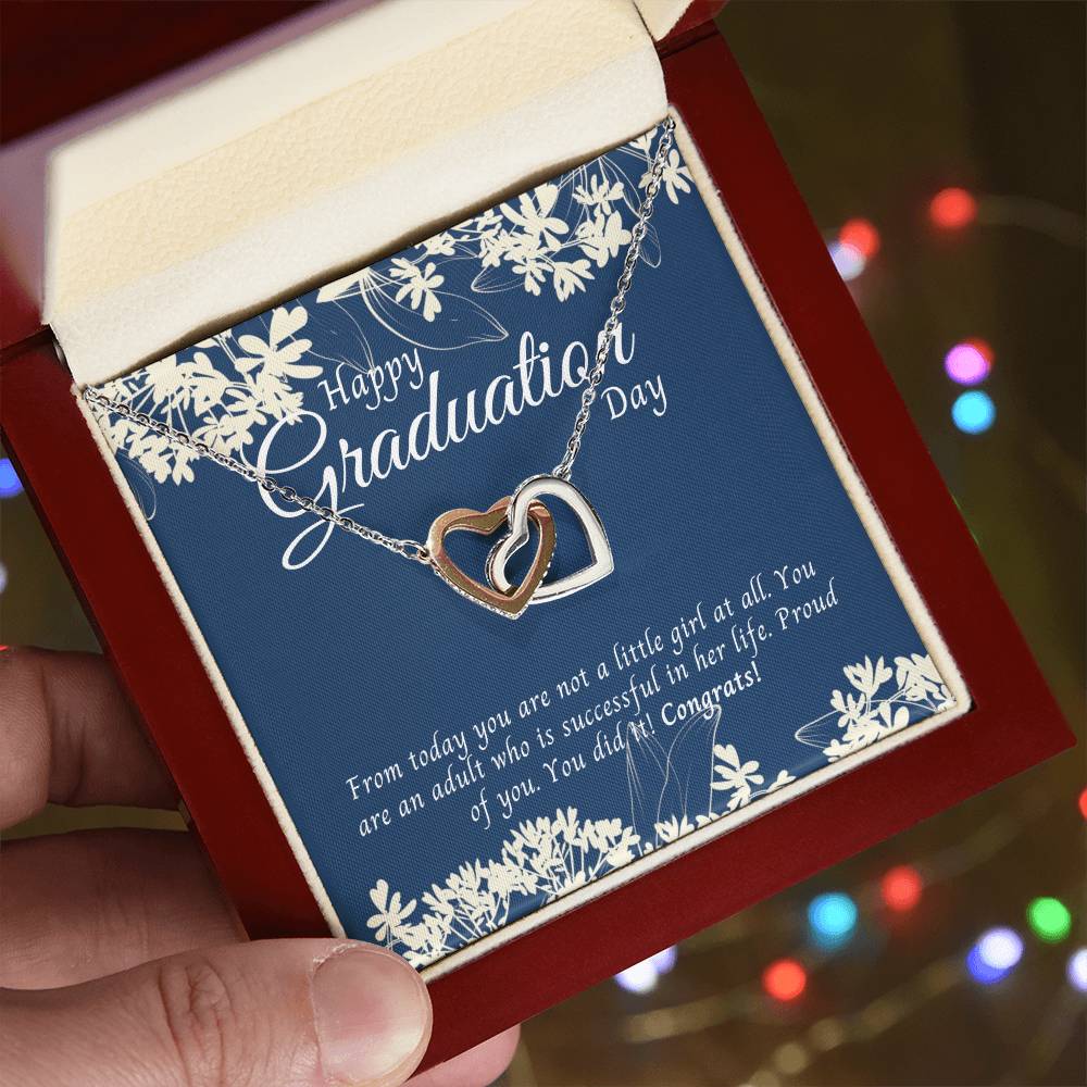 Gifts For Graduation Interlocking Hearts Necklace