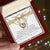 To My Beautiful Daughter 2 Hearts - Exclusive Offer Ribbon Interlocking Hearts Necklace