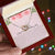 To My Bestfriend On Her Wedding Day - Floral Interlocking Hearts Necklace