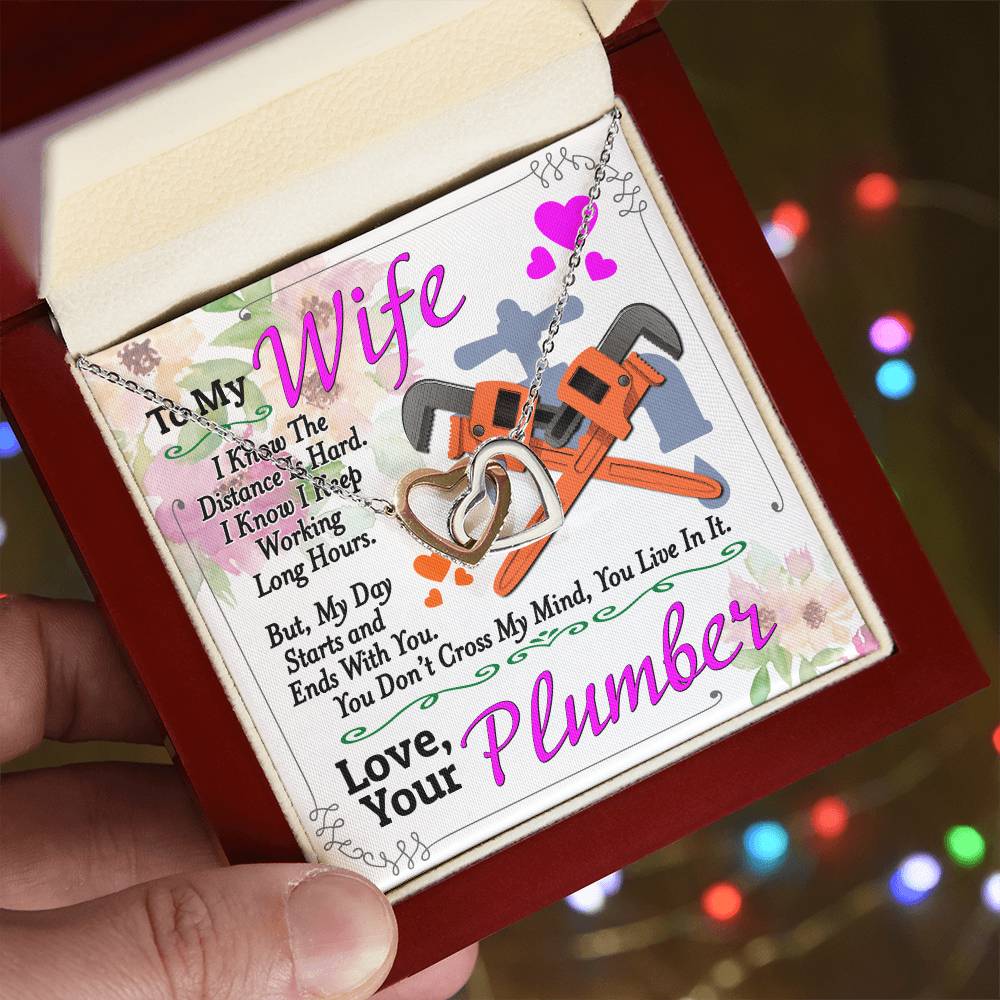 Plumber'S Wife - Interlocking Heart Necklace Interlocking Hearts Necklace