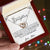 To My Daughter - Unique Interlocking Hearts Binding Necklace Gift Set Interlocking Hearts Necklace