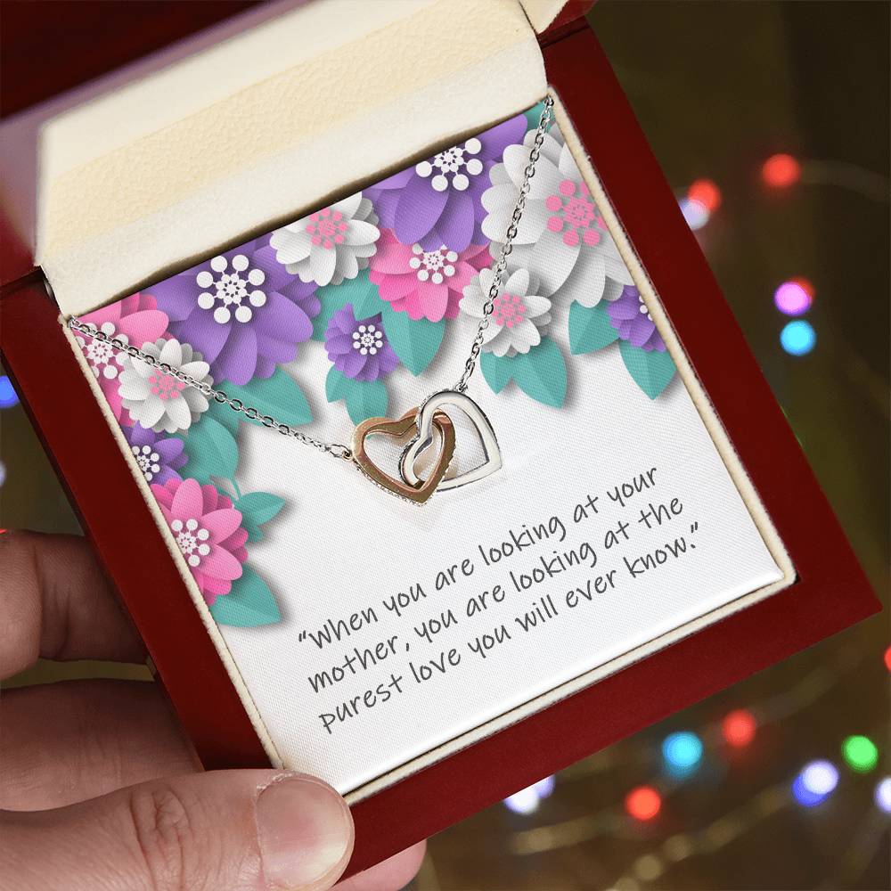 Wishing You Happy Mother'S Day - Necklace Interlocking Hearts Necklace