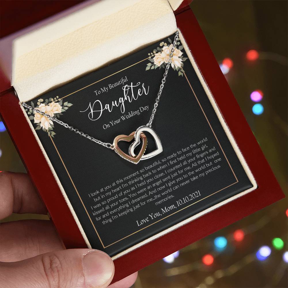 Daugther Wedding #2 Interlocking Hearts Necklace