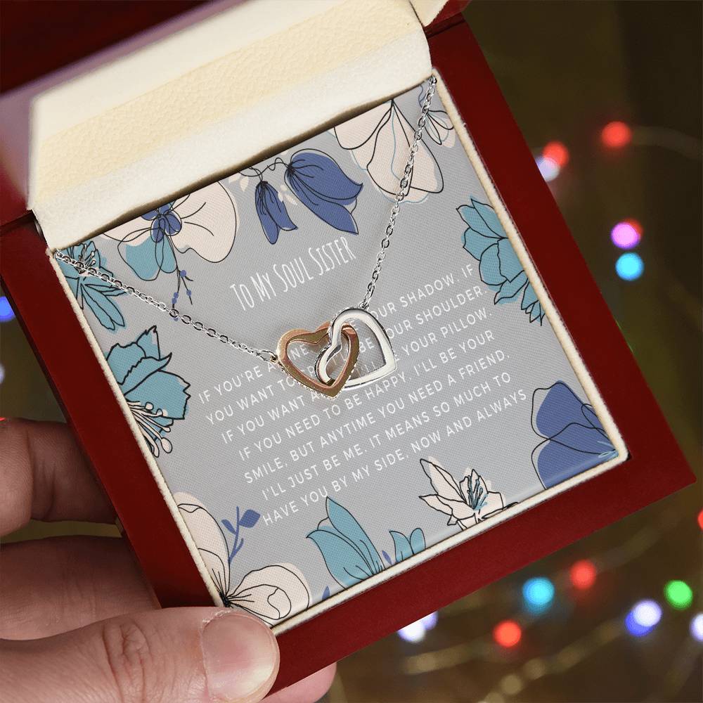 To My Soul Sister Gift Interlocking Hearts Necklace - I Don'T Know What'S Tighter Unbiological Sister Necklace Sister Jewelry Birthday
