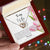 Interlocking Hearts - Pink Tulips Interlocking Hearts Necklace