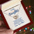 To My Daughter - You'Re The Purpose Of My Step - Necklace Interlocking Hearts Necklace