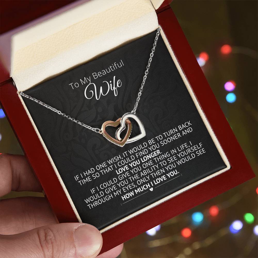 Love You Longer - Interlocked Hearts Necklace Interlocking Hearts Necklace