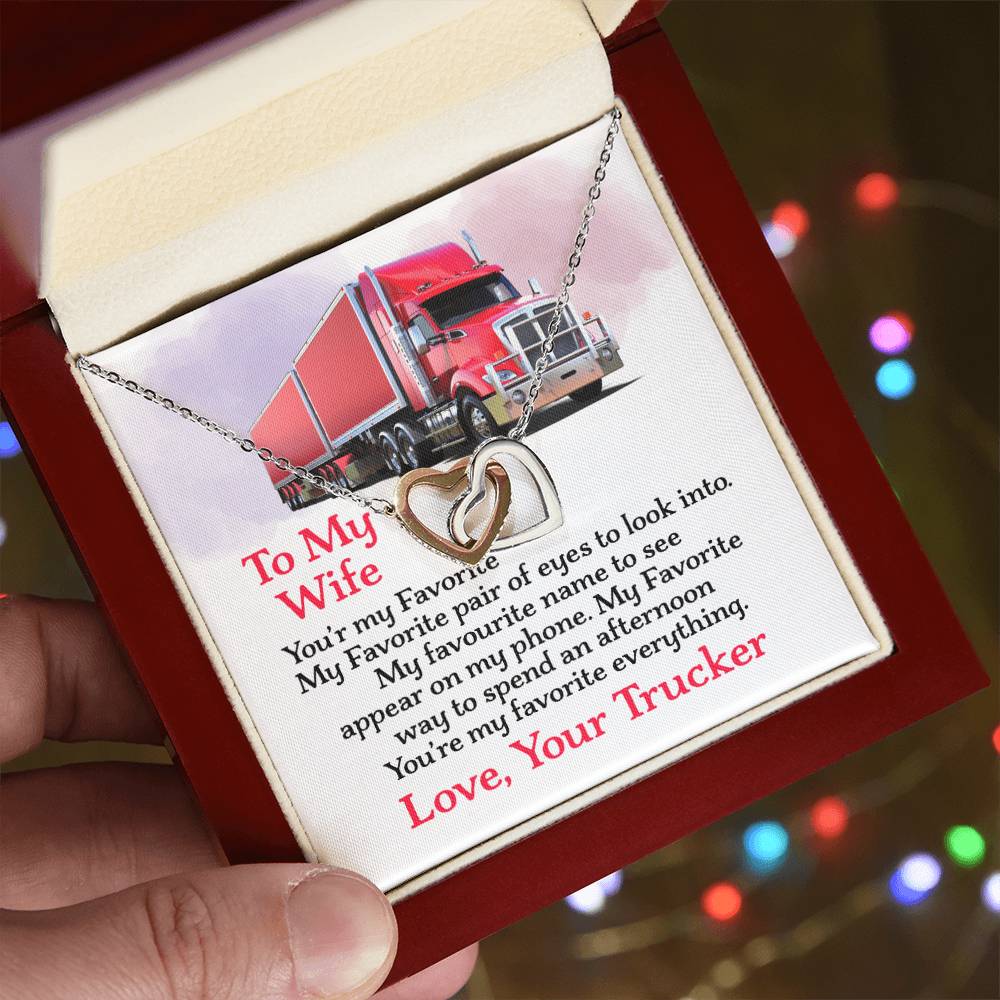 Trucker'S Wife - Interlocking Heart Necklace Interlocking Hearts Necklace