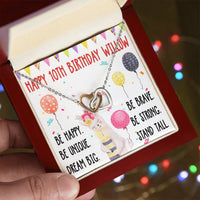 16. Happy 10Th Birthday Willow Interlocking Hearts Necklace