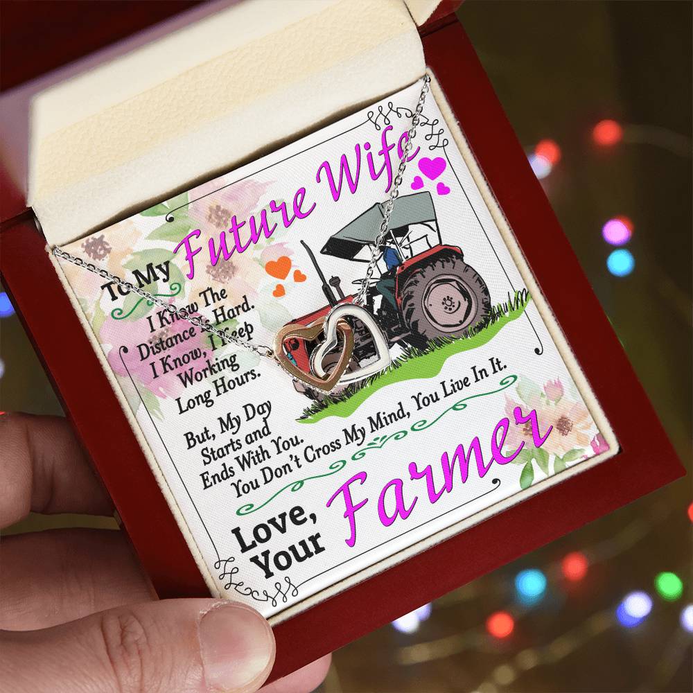 Farmer'S Future Wife - Interlocking Heart Necklace Interlocking Hearts Necklace