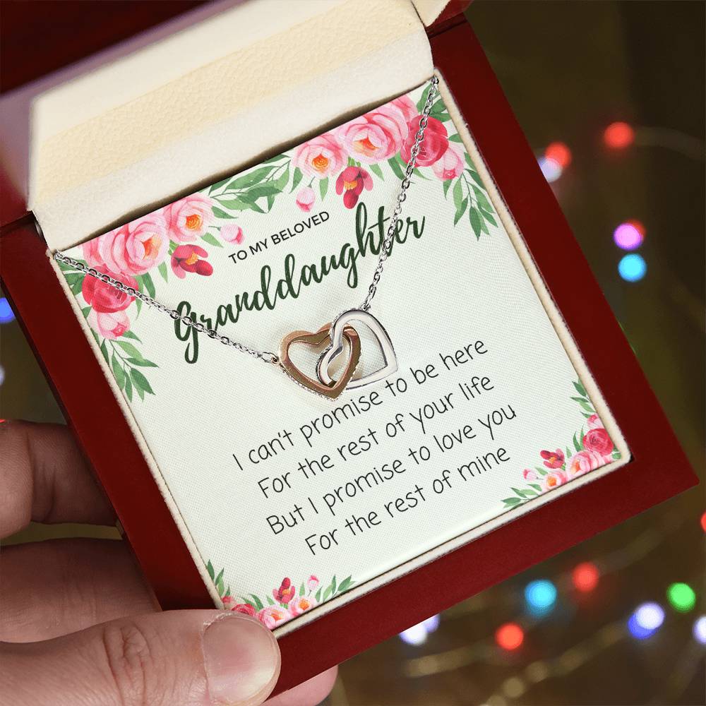 Luxury Gift From Grandmother To Granddaughter - Interlocking Hearts Necklace