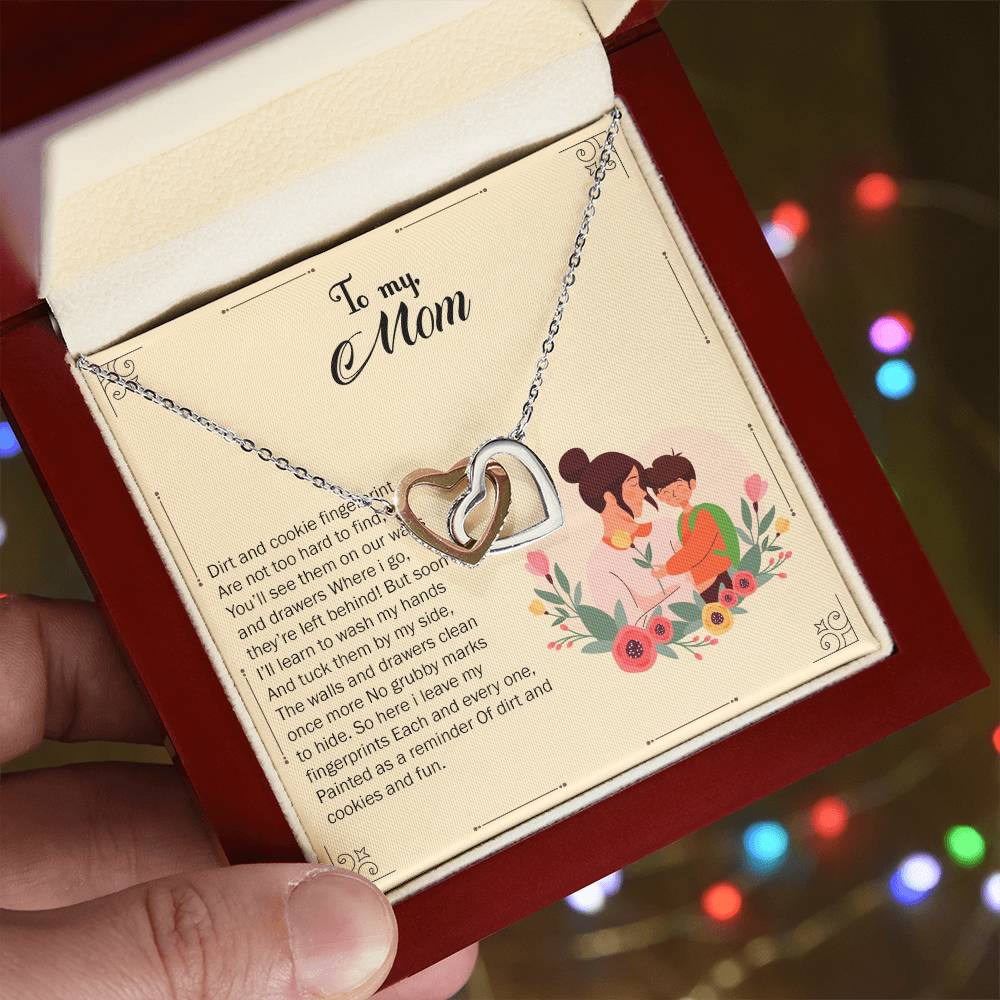 Interlocked Necklace For Kid Mom Interlocking Hearts Necklace
