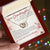 To My Granddaughter Interlocking Hearts Necklace Message Card