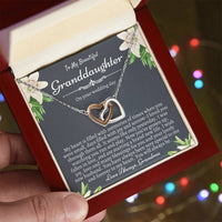 To My Granddaughter On Her Wedding Day Bride Gift From Grandma Granddaughter Wedding Necklace Heartfelt Gift From Nana Nanny Bride Gift Interlocking Hearts Necklace