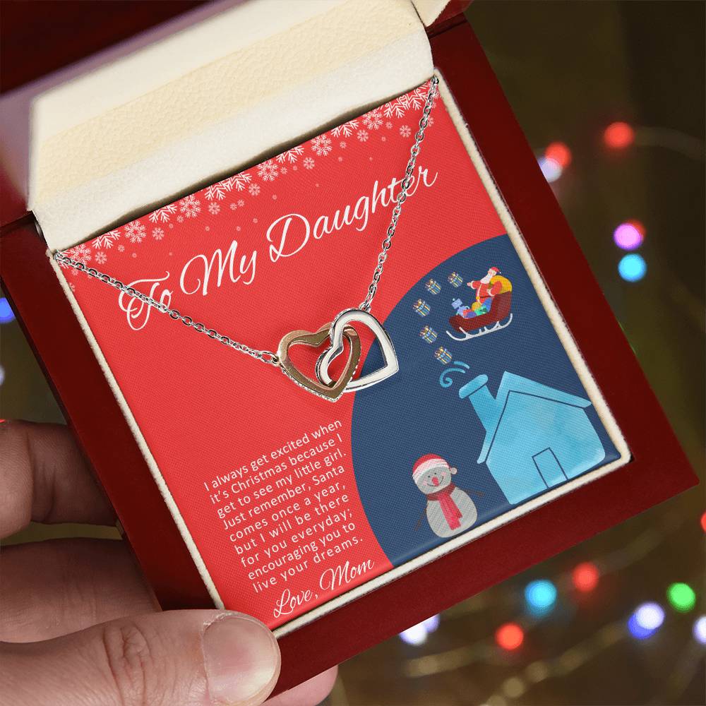 Love Knot To My Granddaughter Gift From Grandmother Grandma And Granddaughter Necklace Granddaughter Christmas Gift Granddaughter Interlocking Hearts Necklace