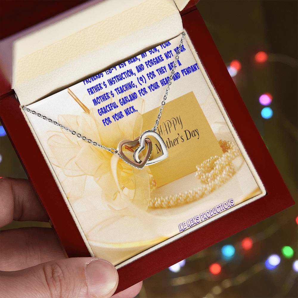 Happy Mother'S Day Jewelry Interlocking Hearts Necklace