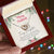 To My Daughter Interlocking Hearts Necklace Message Card