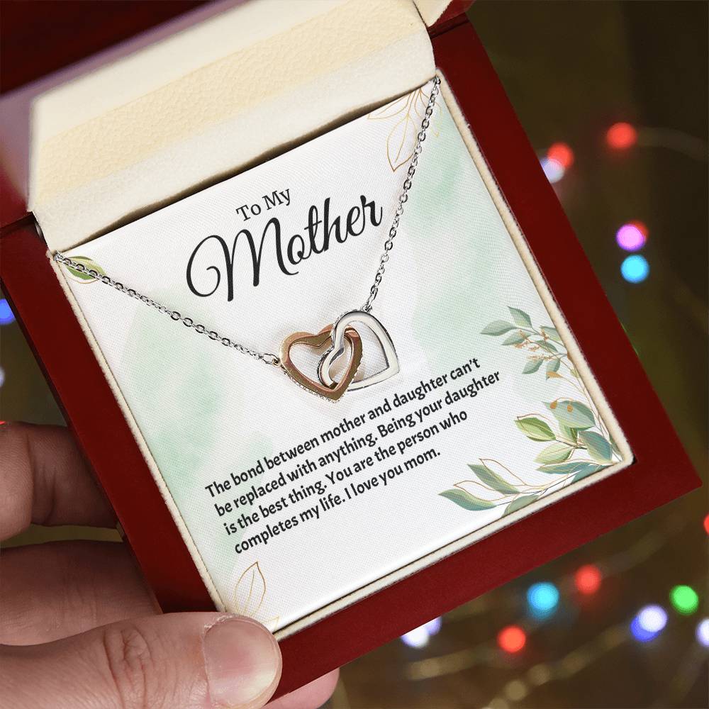 Interlocking Hearts Necklace For Mother