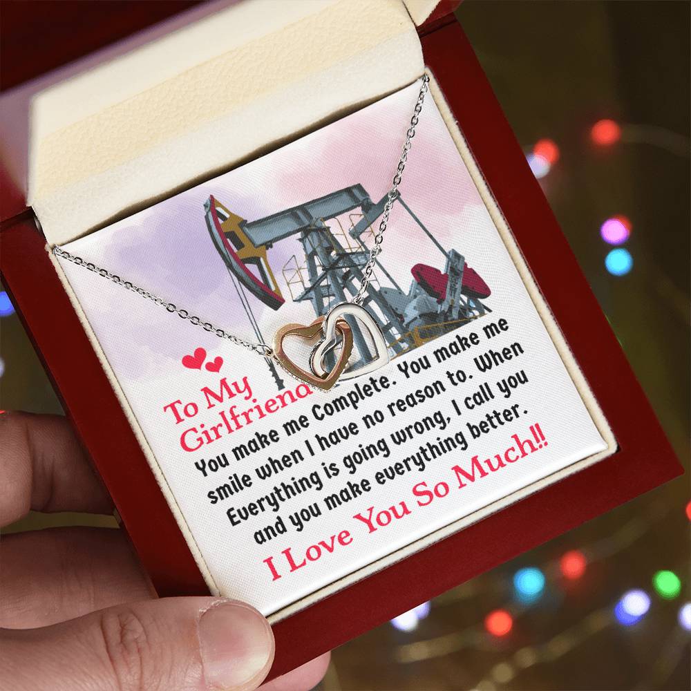 Oilfield Man'S Girlfriend - Interlocking Heart Necklace Interlocking Hearts Necklace