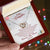 To My Daughter Interlocking Hearts Necklace Message Card