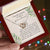 Grandma Baby Announcement L Neutral Leaves Final Interlocking Hearts Necklace