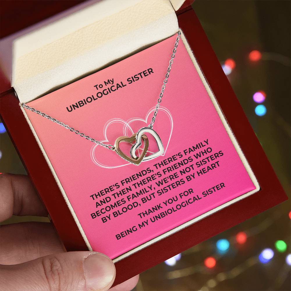 Unbiological Sister - Interlocking Hearts Interlocking Hearts Necklace