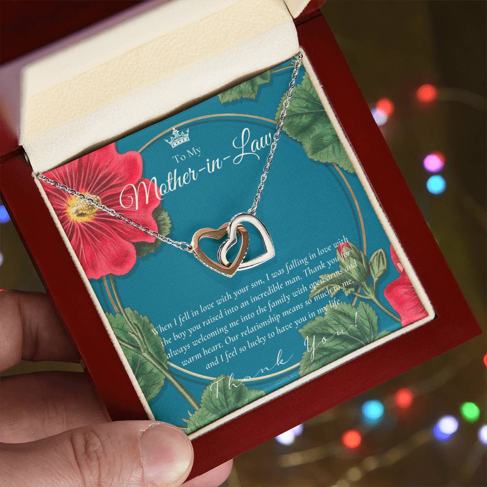 Mother In Law Gift Mom In Law Jewelry Mother'S Day Gift For Mother-In-Law Gift For Mother In Law Mother-In-Law Necklace Interlocking Hearts Necklace