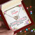 To My Daughter Joined Hearts Pendant Necklace From Mum Interlocking Hearts Necklace