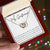 My Girlfriend Interlocking Hearts Necklace Message Card