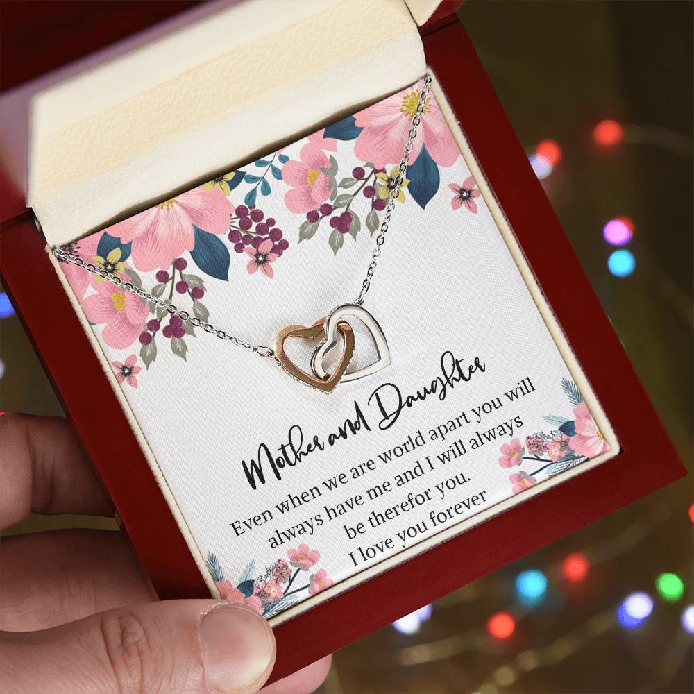 Mom And Daughter Necklace Mother Daughter Jewelry Mother Daughter Necklace Mother And Daughter Necklacemother And Daughter Birthday Gift Interlocking Hearts Necklace