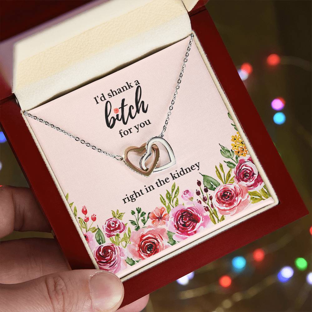 Best Friend Gift Sister Birthday Gift Funny Gift For Friend Birthday Gift For Best Friend Sister Gift Interlocking Hearts Necklace