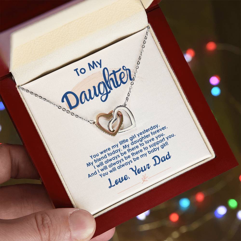 Collection Daughter - My Daughter Forever - Interlocking Hearts Necklace