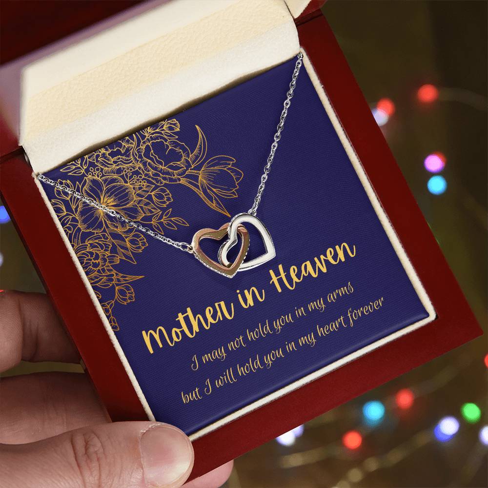 Mother In Heaven - Interlocking Necklace Interlocking Hearts Necklace