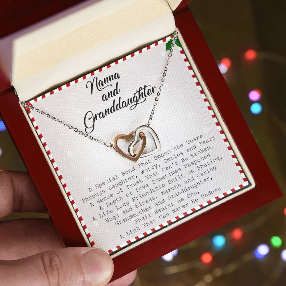 Nanna And Granddaughter Necklace Interlocking Hearts Necklace