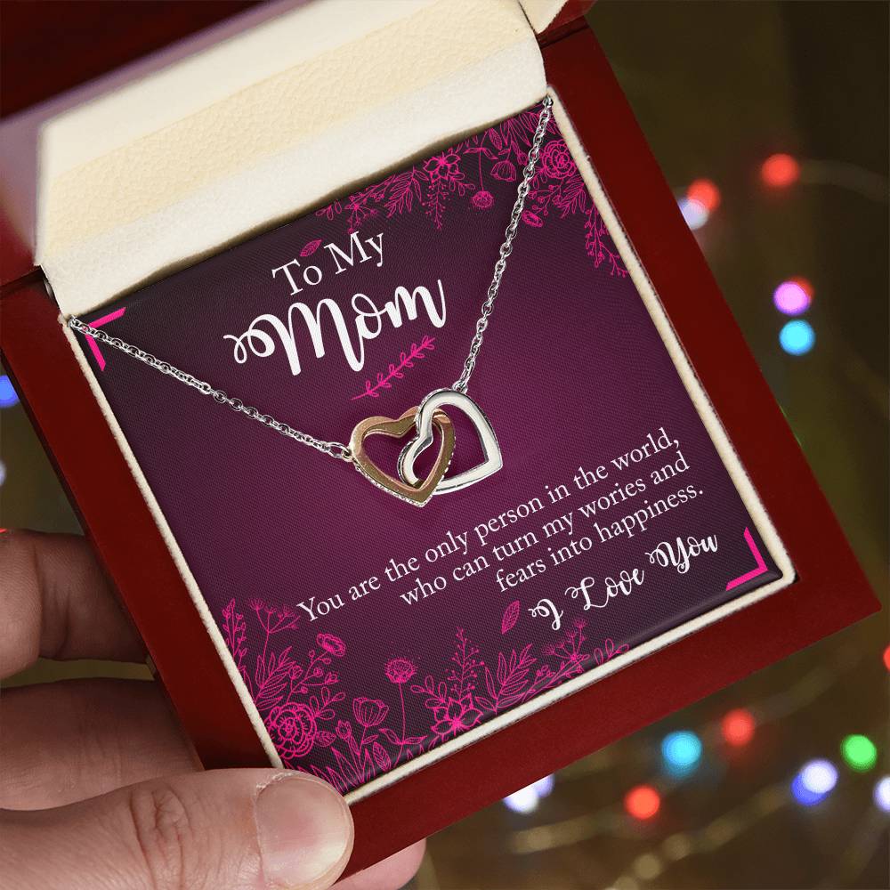 Interlocked Heart Neckless - Mother'S Day Interlocking Hearts Necklace