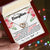 To My Daughter - My Love Is Forever Dad - Necklace Interlocking Hearts Necklace
