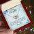 To My Daughter Interlocking Hearts Necklace Message Card