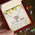 To My Daughter Interlocking Hearts Necklace Message Card