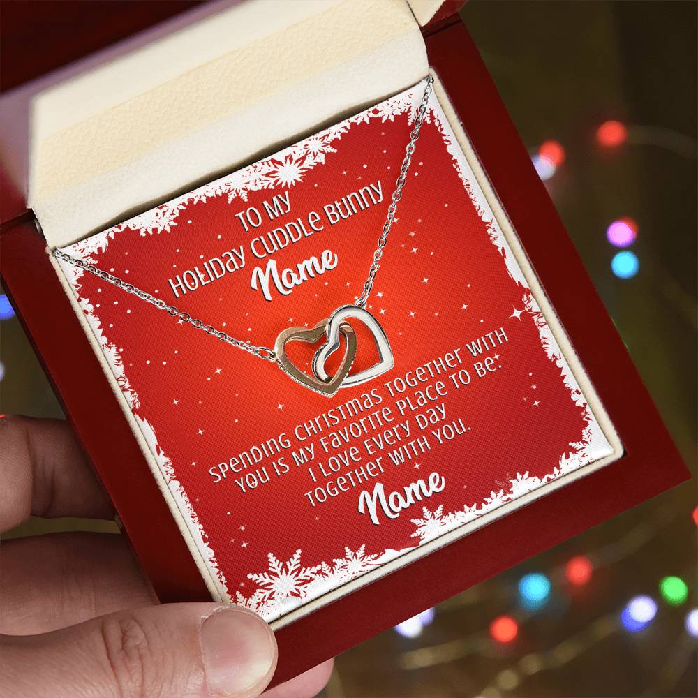 Gift For Wife Interlocking Hearts Necklace