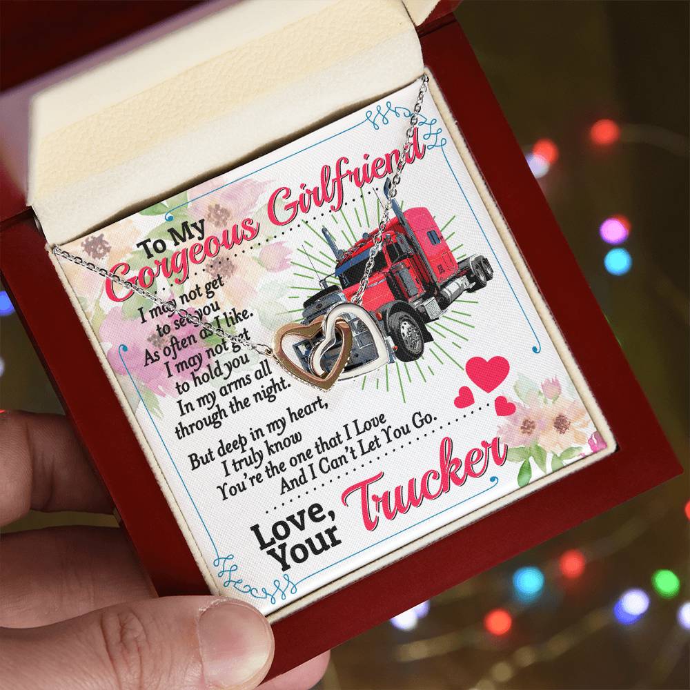 Trucker'S Girlfriend - Interlocking Heart Necklace Interlocking Hearts Necklace