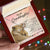 To My Granddaughter Interlocking Hearts Necklace