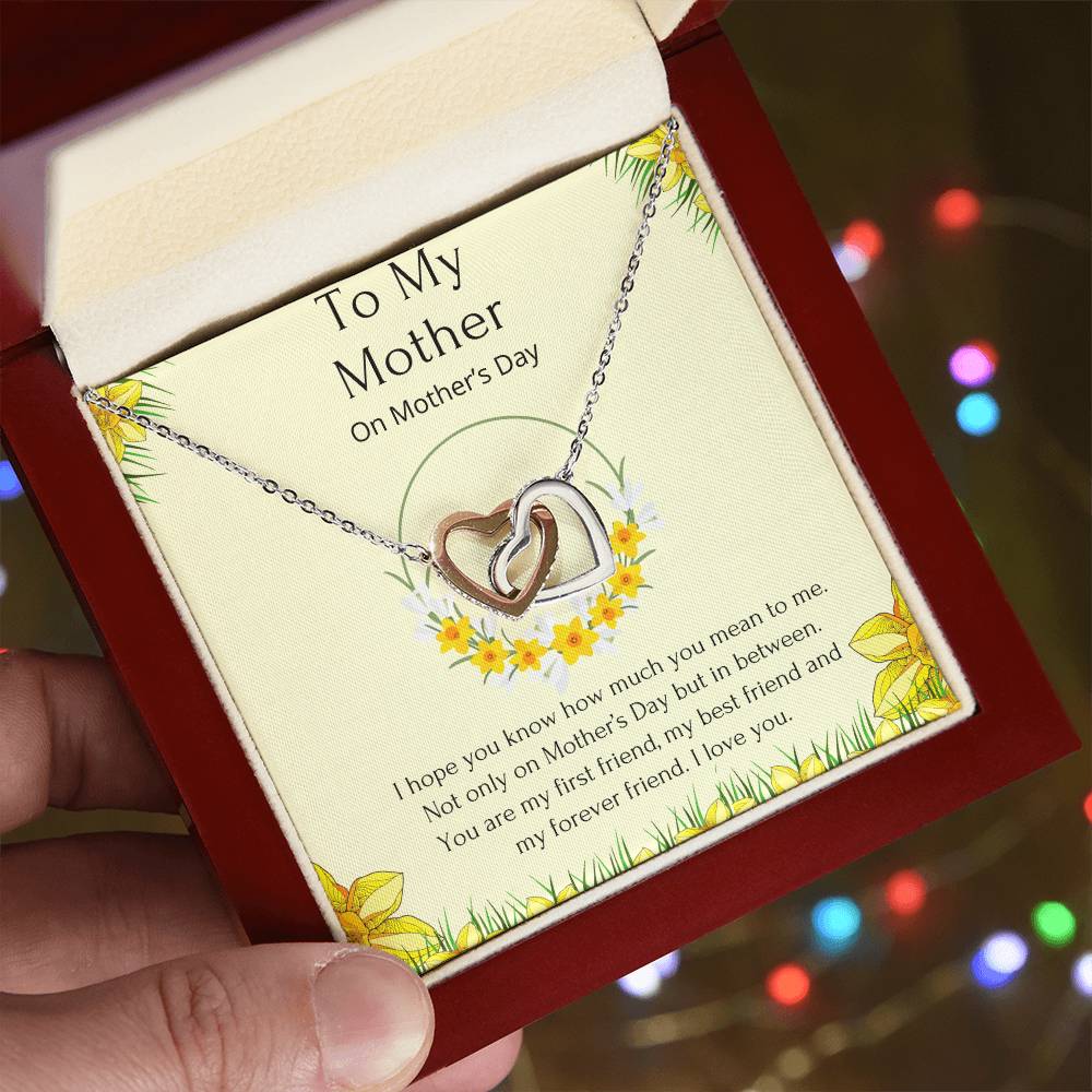 Interlocking Heart Mother’S Day Necklace. Interlocking Hearts Necklace