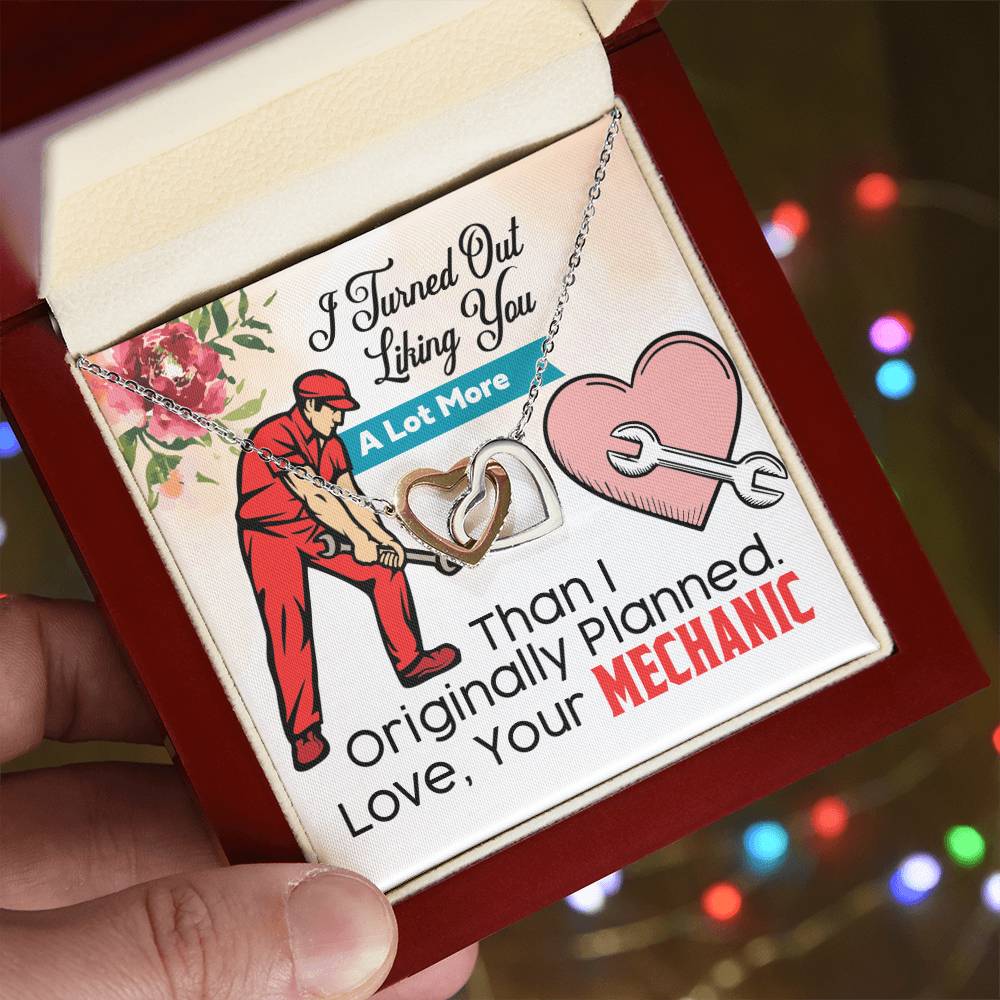 Mechanic'S Girlfriend- Interlocking Heart Necklace Interlocking Hearts Necklace