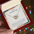 To My Wife The Day I Met You - Leaf Interlocking Hearts Necklace