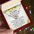 To My Daughter Interlocking Hearts Necklace Message Card