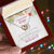 To My Wife - You'Re My Queen Forever - Necklace Interlocking Hearts Necklace