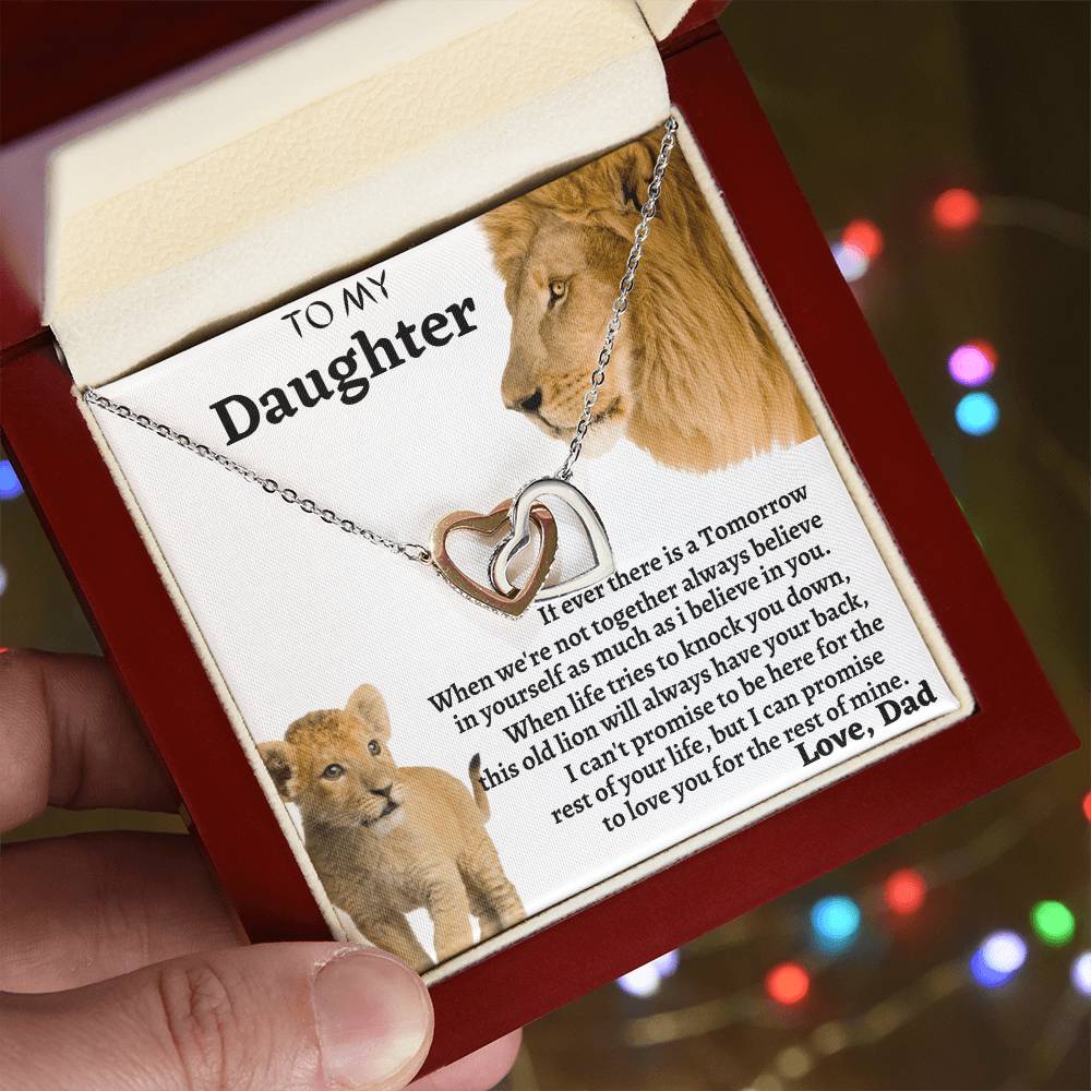 Gift For Daughter Interlocking Interlocking Hearts Necklace