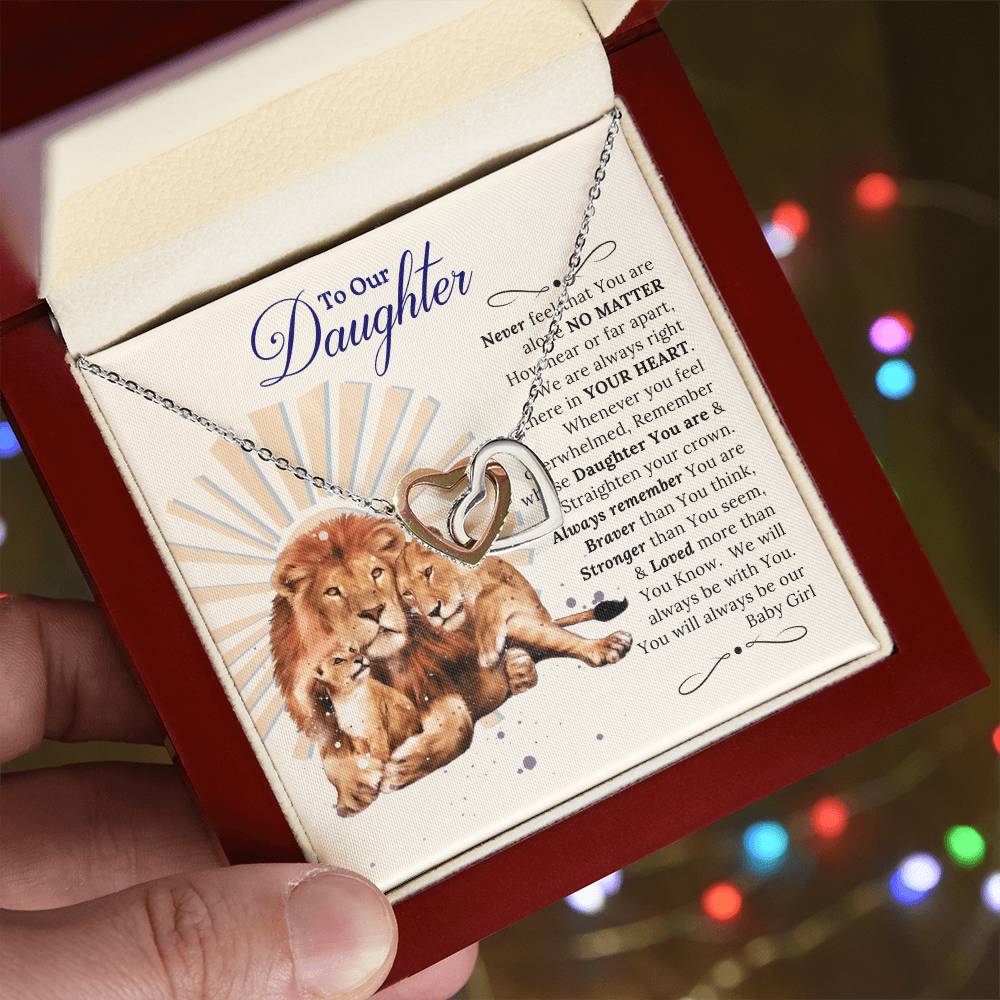 In Your Heart Necklace Gift For Daughter Interlocking Hearts Necklace